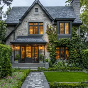 Enchanting Stone Gem with Ivy Adornment