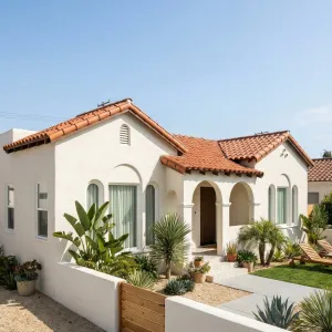 Sunlit Archway Oasis Spanish Bungalow