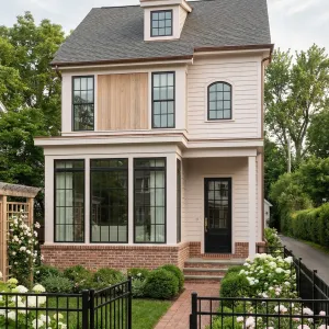 Blush Brick Gardenfront Town Cottage