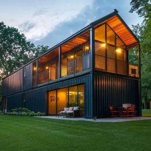 A Modern Cozy Shipping Container Home