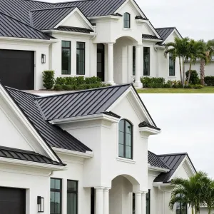Coastal Villa With Jet Black Roof