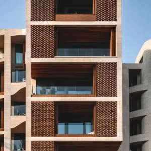 Striking Modern Facade: A Tale of Texture and Design