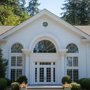 A Symphony of White Beams and Blooming Dreams