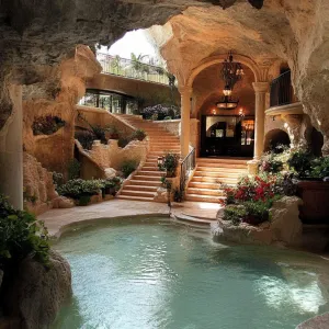 Underground Mansion With a Subterranean Pool and Garden