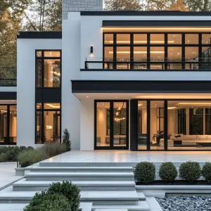 Luxurious Modern Villa with Glass Facade