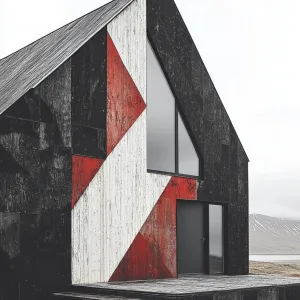 Abstract Angular Timber Delight