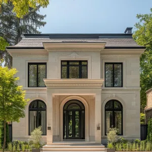 Neoclassical Serenity with Greenery Highlights
