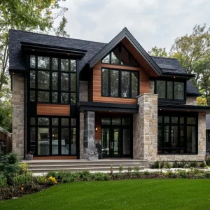 Preview of Architectural Zenith in Timber and Stone