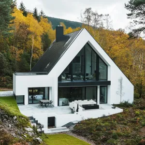 Chic A-Frame Abode Amidst Nature