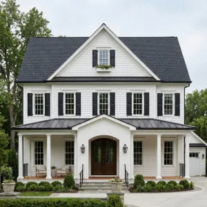 Crisp Black And White Colonial