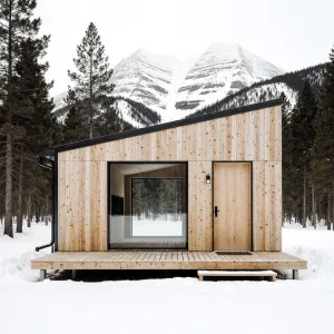 Modern Haven in Frosty Serenity