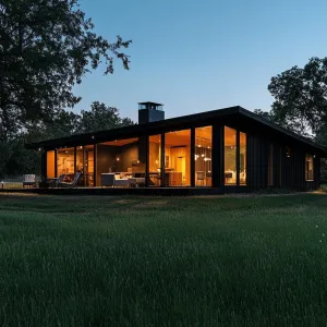 Illuminated Haven: Twilight Ranch Harmony