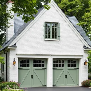 Chic Sage Brick Charmer with Verdant Touch