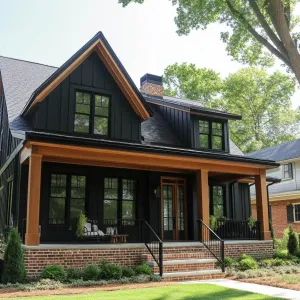 Chic Black House with Modern Vibes