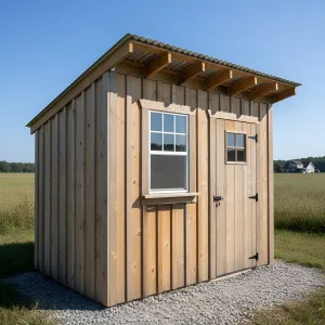 Cedar Board-And-Batten Shed