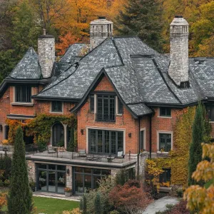 Preview of Majestic Manor Amidst Autumn Splendor