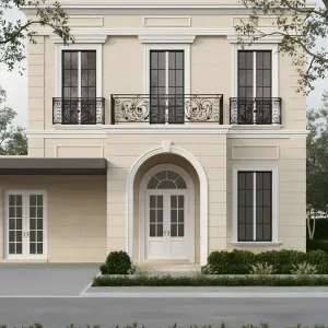Café-Inspired Parisian Mews Facade