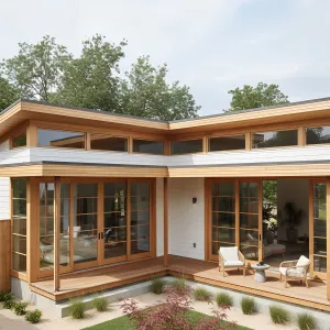 Preview of Courtyard Calm With Cedar Frames