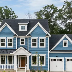 Charming Blue Suburban Oasis