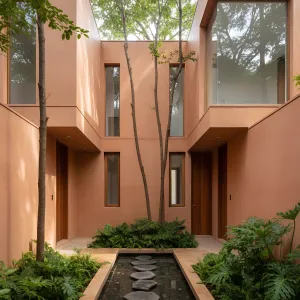 Courtyard Oasis With Terracotta Calm