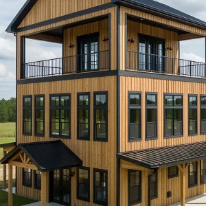 Barn-tastic Heights: A Rustic Skyscraper