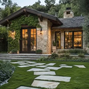 Stone Cottage Serenade Beneath Ivy