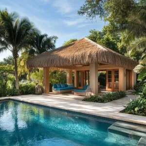 Thatch-Topped Tropical Oasis