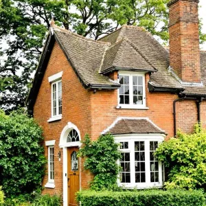 Charming Brick Cottage with Leafy Laughter