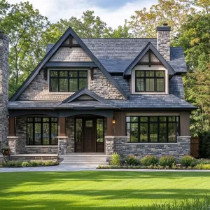 Stonework Elegance with Garden Delight
