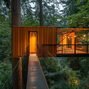 Suspended Bridge Cabins