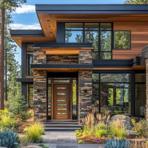 Chic Haven in Forested Harmony