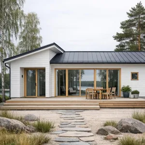 Shoreline Birch-Framed Escape Cottage