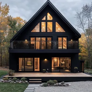 Moonlit Black Beauty with Triangular Charm