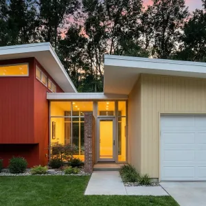Twilight Patio With Split Roof Wings