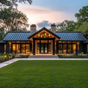 Glowing Ranch Getaway at Dusk