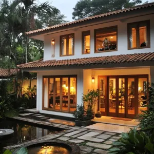 Tropical Retreat with Rustic Charm