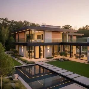 Slate Ribbon Courtyard Villa