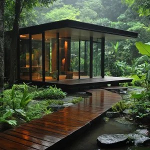 Jungle Zen: Glassy Retreat