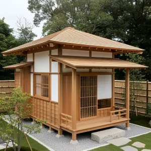 Wooden Elegance: Tea Time Tranquility