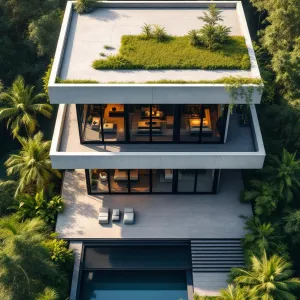 Floating Green Escape Among the Palms