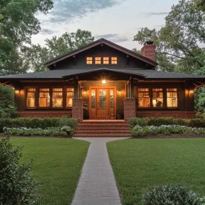 A Twilight Farmhouse with Lantern Warmth