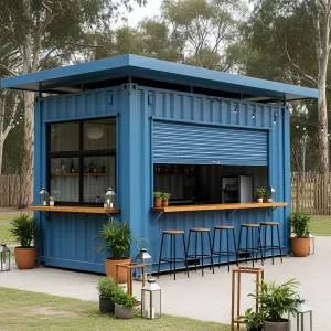 Boxy Bliss: The Blue Barrel Beverage Bar