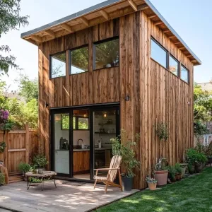 Rustic Two-Story Garden Getaway