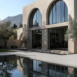 Aesthetic Arches and Aqua Reflections