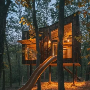 Cabin With Built-in Slide
