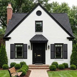 Charming Cottage With Ink Black Roof
