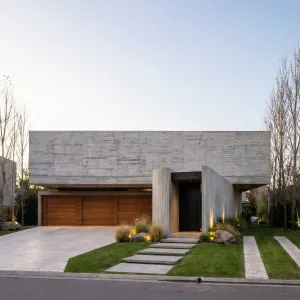 Streetfront Monolithic Concrete Garden House