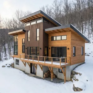 Splitroof Timber Snowcrest Cabin