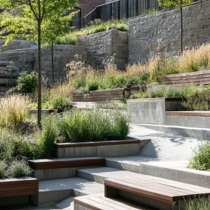 Stepped Serenity Seating in Lush Layers