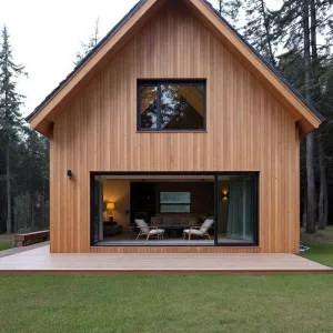 Wooden Zen Zone in the Forest